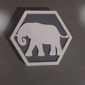 Elephant Plaque/wooden